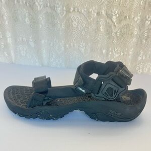 Teva Black Athletic Casual Lifestyle Sandals Footwear Shoc Pad Arch Support 10